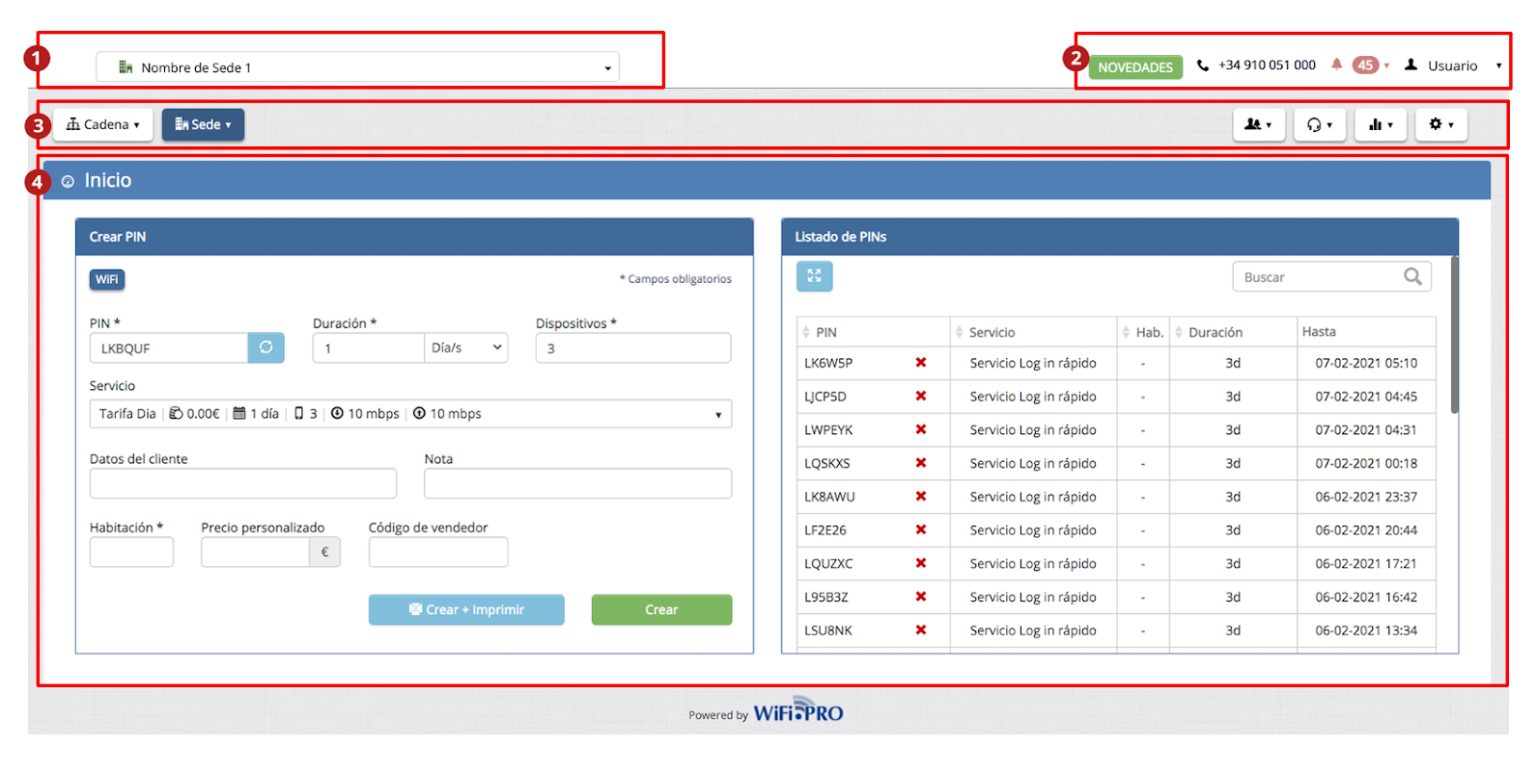 Panel WiFi.PRO