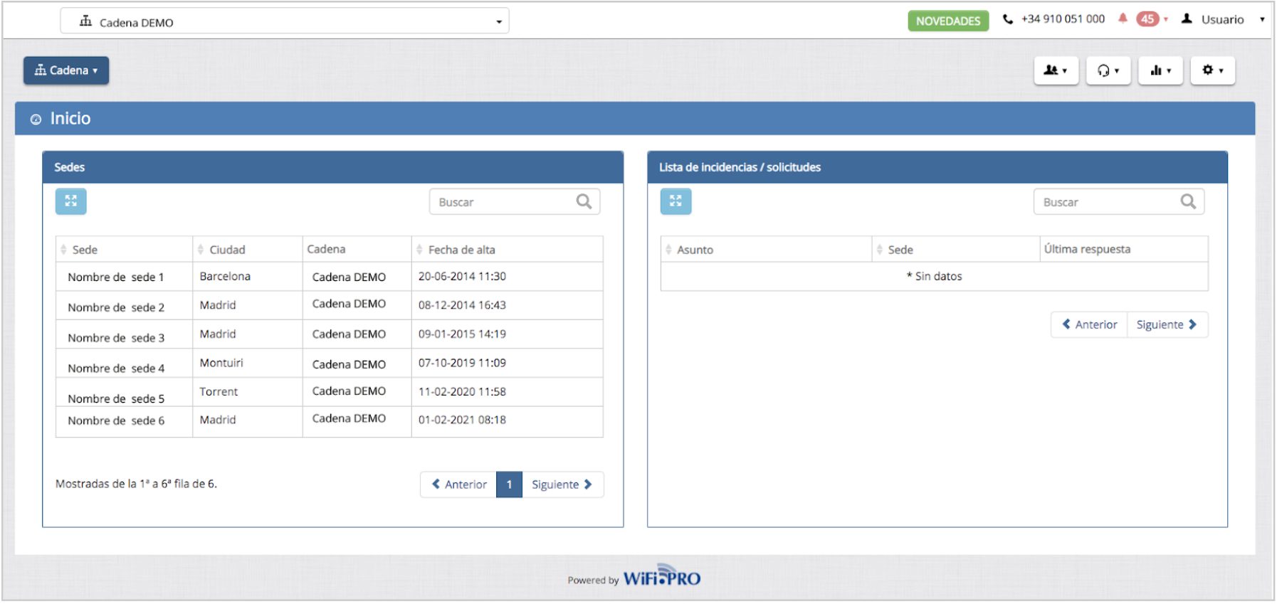 Panel WiFi.PRO